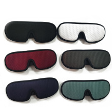 Patent Available Wholesale LOW MOQ Popular Classic Style Adjustable Memory Foam Travel Sleep Eye Patch Contoured 3D Eye Mask